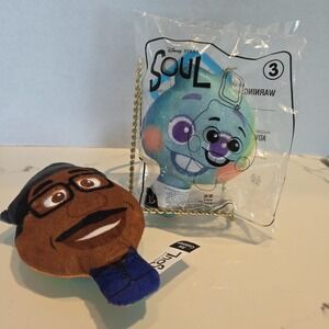New McDonald's Happy Meal Disney's SOUL 22 And Joe Gardner (Used) #3 Soft Toys